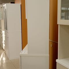 ★ジモティ割あり★  レンジボード 白 H200×D42.2×W80 クリーニング済み TJ068 ☆ジモティ割あり☆ レンジボード 白 H200×D42.2×W80 クリーニング済み