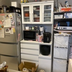 お譲り先決定…ニトリ食器棚 ホワイト 幅90(4/1以降お渡し)