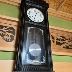 アンティーク　愛知時計電機 ゼンマイ式振り子掛け時計