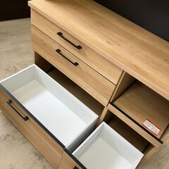 古賀家具 キッチンボード カフェ 幅120cm 食器棚 レンジボード 
