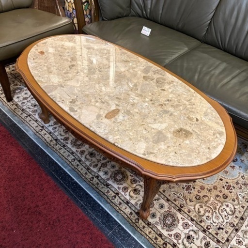 大理石 楕円テーブル テーブル リビングテーブル ローテーブル センターテーブル