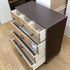 KB-52【新入荷 アウトレット】4段チェスト ブラウン