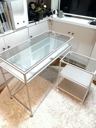 IKEA】デスク(140x60cm) IKEA BEKANT(ベカント) デスク ホワイト 160cm