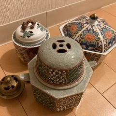 香炉　アジアン陶器