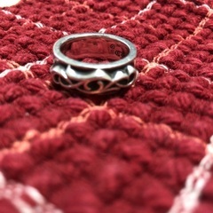 クロムハーツ ダブルナロー ヴァインバンド シルバー リング サイズ16.5号