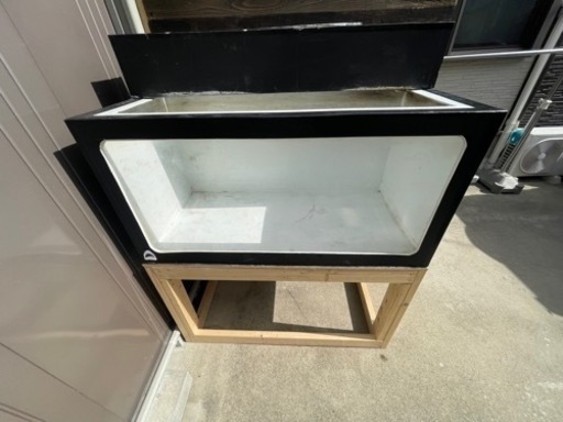 早めに取りに来れる方優先!FRP水槽 水槽台 120cm縦横60cm 1200×600