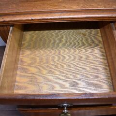 【破損6/2】≪zy916≫イギリス ヴィンテージ 大型 ミラーバック サイドボード 2分割 ドレッサー 寝室 彫刻 骨董 美術 50208-03