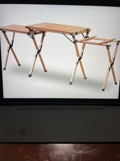 ウッド型アウトドア　調理台
