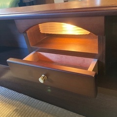 【引き渡し先決定】A-3    北海道　帯広　ベッドフレーム　シングル　引出し　畳　収納　ライト　