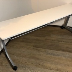 美品　スタックテーブル 180×45×70 天板白