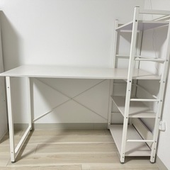 IKEAデスク　パソコンデスク　デスク収納棚