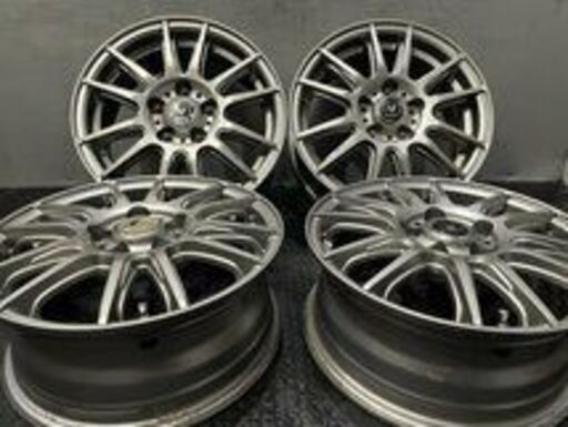INVERNO 社外ホイール 14インチ 4本 5.5J5HPCD100+45 カルディナ コロナ等　(VHO415)クレジットカード QRコード決済可能