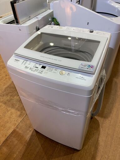 【愛品館市原店】AQUA 2021年製 7.0Kg洗濯機 AQW-GV70J 【愛市I4S031145-104】