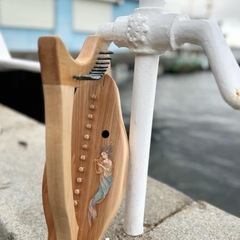「人魚のハープ」12弦桂製金属弦ハープ (op.282)