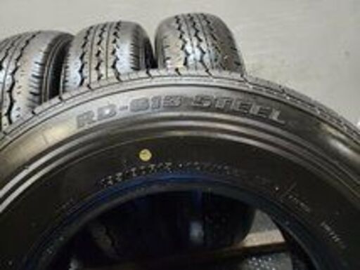 BS RD-613 STEEL 195/80R15 107/105L LT 15インチ 夏タイヤ 4本 2018年製 バリ溝 ハイエース キャラバン等　(VTL716)クレジットカード QRコード決済可能