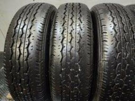 BS RD-613 STEEL 195/80R15 107/105L LT 15インチ 夏タイヤ 4本 2018年製 バリ溝 ハイエース キャラバン等　(VTL716)クレジットカード QRコード決済可能