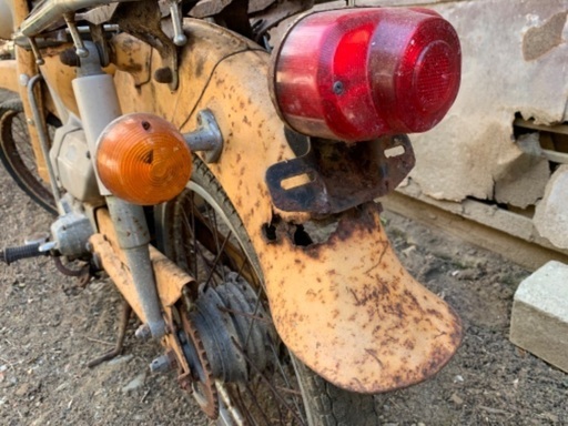 ホンダ CT50 ハンターカブ50 黄色 不動 常陸太田市 かがくの里付近