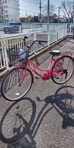 ★ジモティ割あり★  軽快車 26インチ ピンク クリーニング済み SJ1464