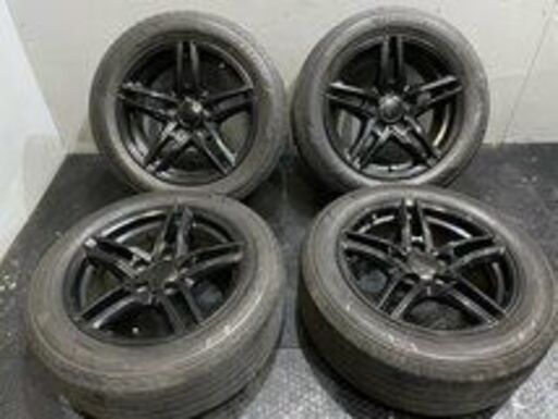 【BS REGNO GR-XI 205/55R16】夏タイヤ【BORBET 16インチ 7J5HPCD120+31】バリ溝 ブラック BMW/E90 3シリーズ等　(TH745)クレジットカード QRコード決済可能