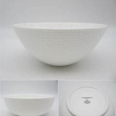 ss4115　ウェッジウッド　ジオ　ボウル　6点セット　ペア　3種類　サイズ違い　WEDGWOOD　WILD STRAWBERRY　GIO　白地　ホワイト　パスタ　サラダ　モダン　シンプル　小鉢　陶磁器　洋食器　ボーンチャイナ