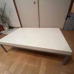 シンプル ホワイト ローテーブル
