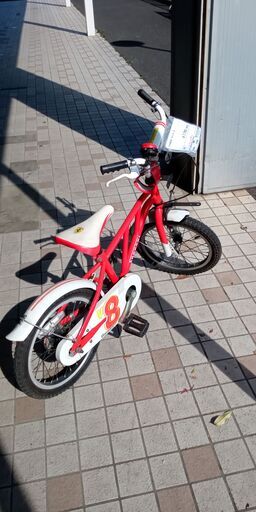★ジモティ割あり★  子供用自転車 16インチ 赤 クリーニング済み SJ1480