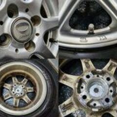 【DUNLOP ENASAVE EC202 175/65R14】夏タイヤ【PRD V7 14インチ 5.5J4HPCD100+38】パッソ ヴィッツ bB等　(VTL718)クレジットカード QRコード決済可能