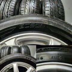 【DUNLOP ENASAVE EC202 175/65R14】夏タイヤ【PRD V7 14インチ 5.5J4HPCD100+38】パッソ ヴィッツ bB等　(VTL718)クレジットカード QRコード決済可能