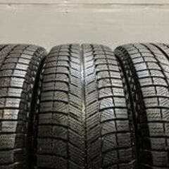 MICHELIN X-ICE 3+ 225/65R17 17インチ スタッドレス 4本 2018年製 バリ溝 エクストレイル ハリアー レクサスNX等　(MTH283)クレジットカード QRコード決済可能