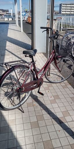★ジモティ割あり★  軽快車 26インチ ワインレッド クリーニング済み SJ1485
