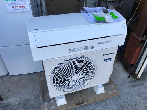 【動作保証あり】Panasonic Eolia 2019年 2.2kw 6畳用 冷暖房ルームエアコン CS-J229C【管理KR348】