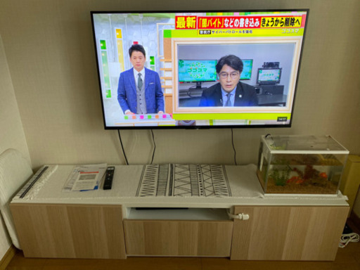 【SONY】BRAVIA 4K液晶テレビ KJ-49X8500F  イケア　テレビ台
