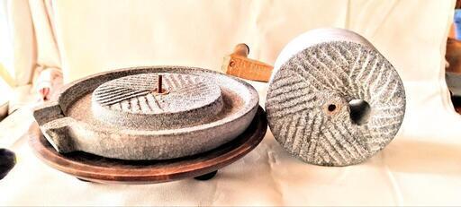 インテリア ミニ茶臼 碾き臼