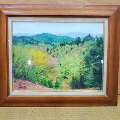 【売り切れ】北山　春橋本　保彦　作　絵画　定価10万 売り切れ】北山 春橋本 保彦 作 絵画 定価10万