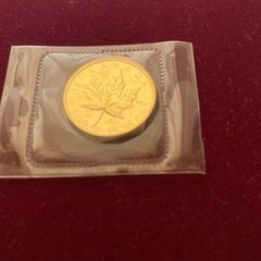 1986 カナダ メイプル金貨 1/4オンス 20mm クリアー...