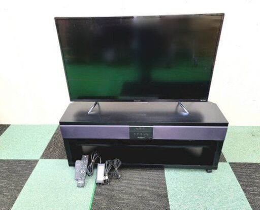 FUNAI フナイ テレビ＆ TOSHIBA シアターラック セット 2018年製 43V型 4K液晶 TV テレビ台 家電