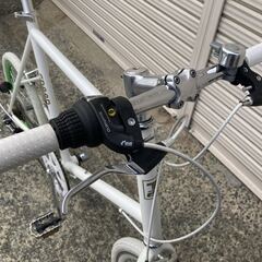 予約済 展示品☆未使用 ミニベロ 20インチ シマノ6段ギア グリーンリム