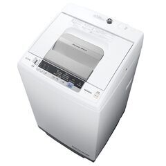 【中古】日立 全自動洗濯機 白い約束 7kg NW-R704-W