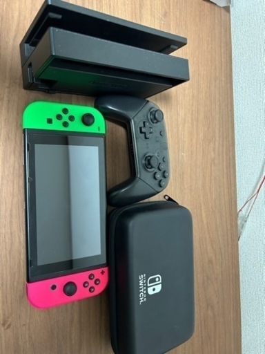 【値下げ】Nintendo Switch スプラトゥーンモデル 純正プロコンセット ハードケース付き