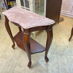 大理石天板 猫脚コンソールテーブル サイドテーブル アンティーク