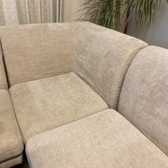 お値下げ　ダイニングソファ&テーブル5点セット　お話中