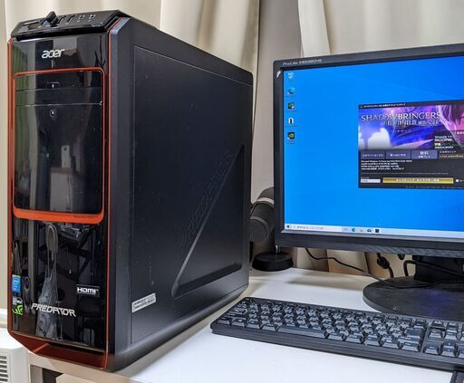 acer Predator すぐ使えるゲーミングPC/i7搭載/ OFFICE2007インストール済み/ フォートナイトやValorantにも