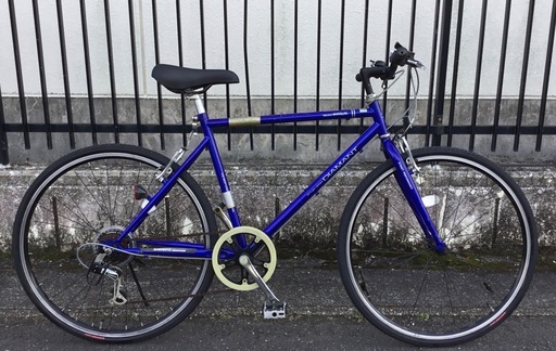 ✴︎ Mypallas マイパラス・クロスバイク  DIAMANT 26インチ・ネイビー＜タイヤ前後、サドル、グリップ新品交換＞洗車済でピカピカ♪不要自転車無料引取り有