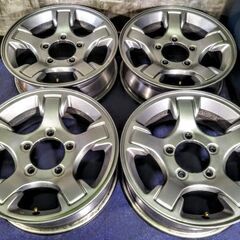 ジムニー【点検 OK】ジムニー純正 スズキ【富山】スズキ純正 JA ジムニー JB23 JB純正 アルミ PCD139.7 中古4本 16インチ