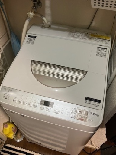 シャープ洗濯乾燥機：ES-TX5B-N（2018年製）