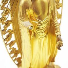 苫小牧バナナ】中古保管品 希少 仏像 釈迦如来立像 真鍮製 本体のみ