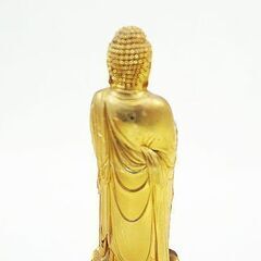 苫小牧バナナ】中古保管品 希少 仏像 釈迦如来立像 真鍮製 本体のみ