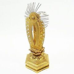 苫小牧バナナ】中古保管品 希少 仏像 釈迦如来立像 真鍮製 本体のみ