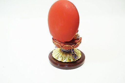 苫小牧バナナ】中古保管品 希少 阿含宗 仏像 仏教 愛染明王 座像 背面