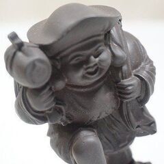【苫小牧バナナ】希少 阿含宗 疾駆け集財走り大黒天御尊像 中古保管品　桐箱付き♪ 苫小牧バナナ】希少 阿含宗 疾駆け集財走り大黒天御尊像 中古保管品 桐